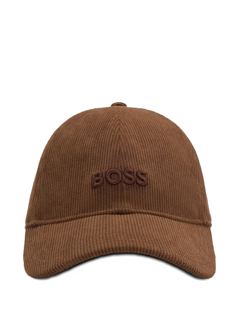 BOSS logo-embroidered cap | Brown | Image 1
