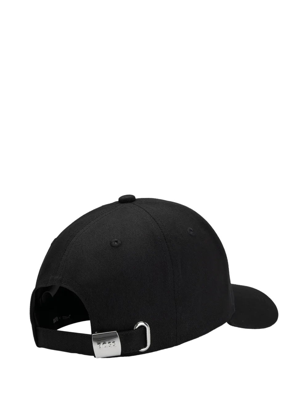 BOSS logo-patch cap - Zwart