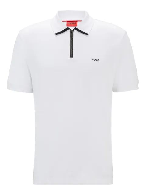 HUGO zip-up polo shirt