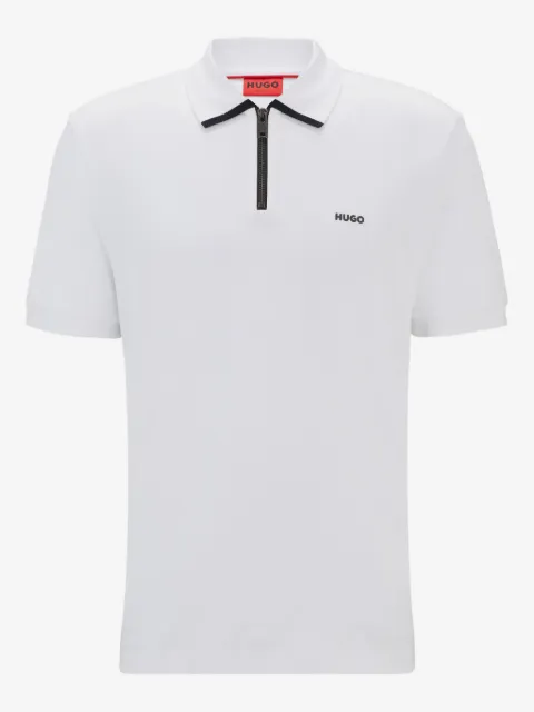 HUGO zip-up polo shirt