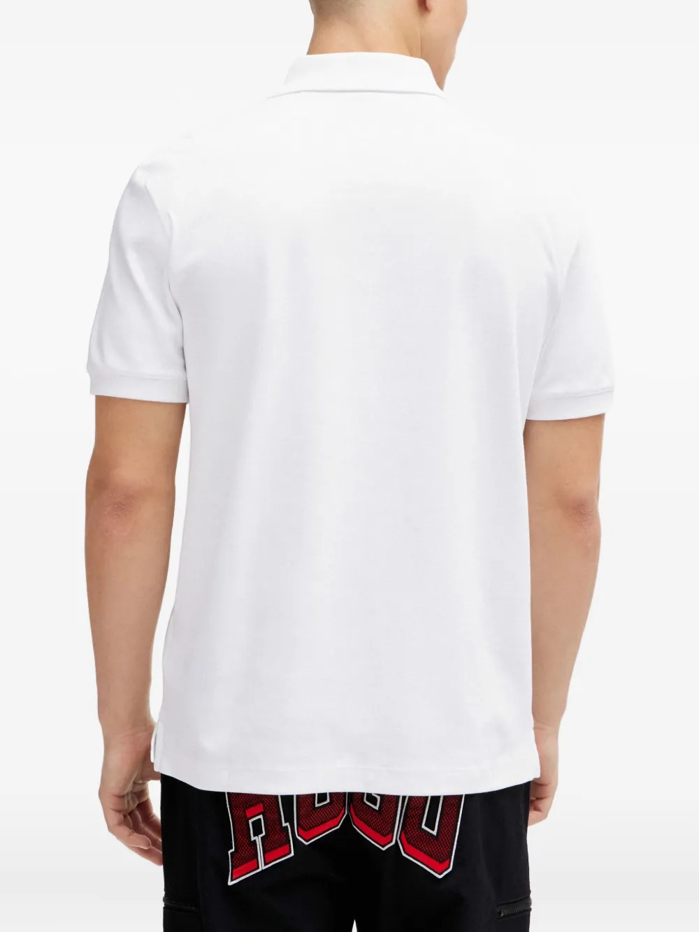 HUGO Poloshirt met rits Wit