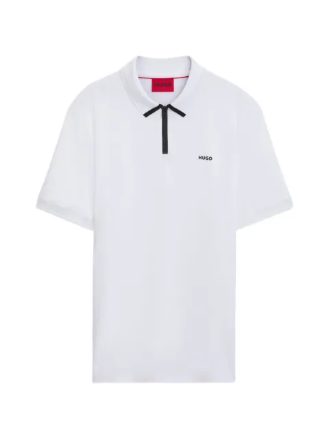 HUGO zip-up polo shirt