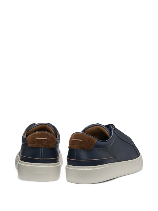 BOSS Leather Sneakers | Blue | FARFETCH
