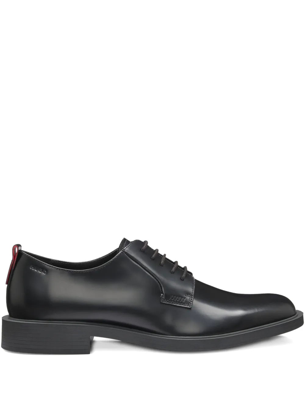 HUGO leather derby shoes Black