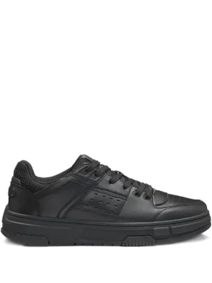 Tommy Hilfiger Leather Sneakers | Black | FARFETCH ZA
