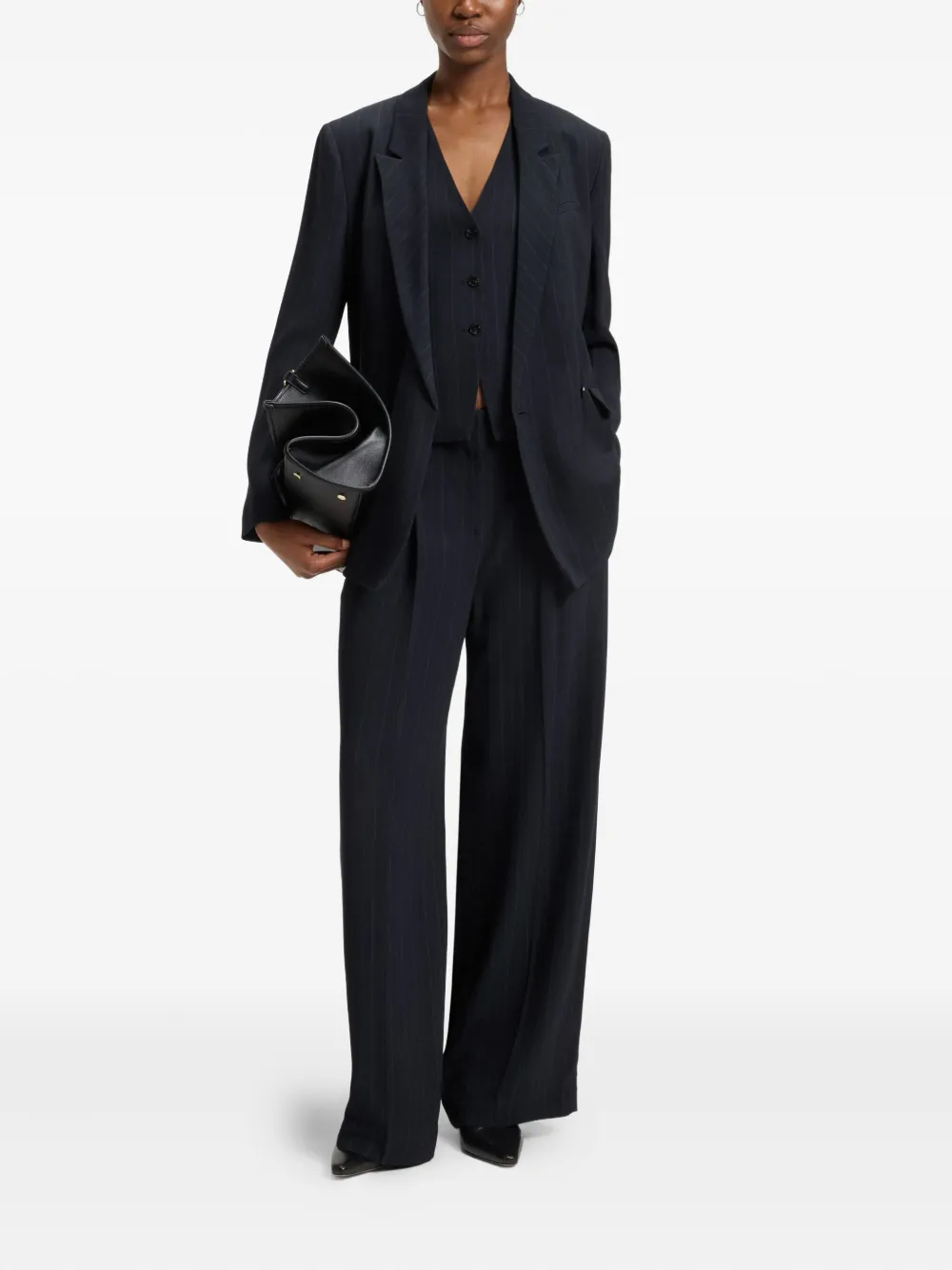 BOSS Gestreepte broek - Blauw