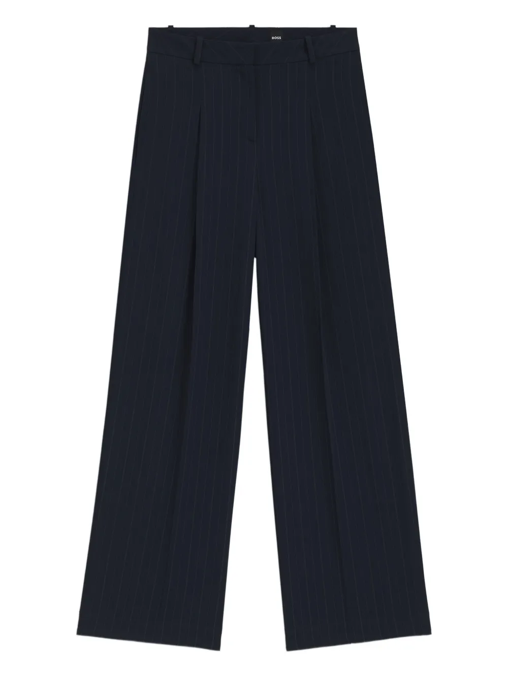 BOSS Gestreepte broek Blauw