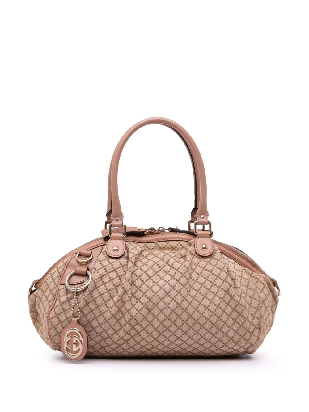 Gucci Pre-Owned Borsa a tracolla Sukey in tela con motivo Diamante 2016-2024 | marrone | Image 1