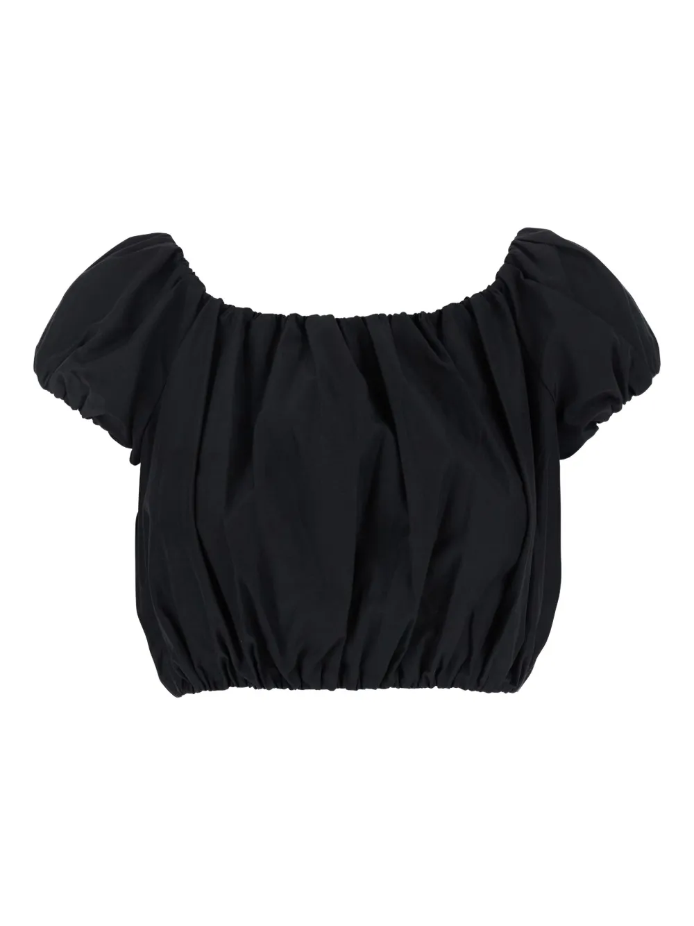 THE ANDAMANE cropped blouse | Black | Image 1