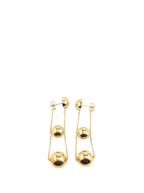 Tiffany & Co. Pre-Owned 20th 센추리 18K 옐로 골드 트리플 드롭 푸시백 이어링