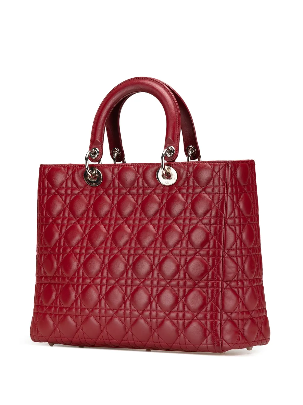 Christian Dior Pre-Owned 2010 Large Lambskin Cannage Lady Dior satchel | Pre-Owned | Image 2