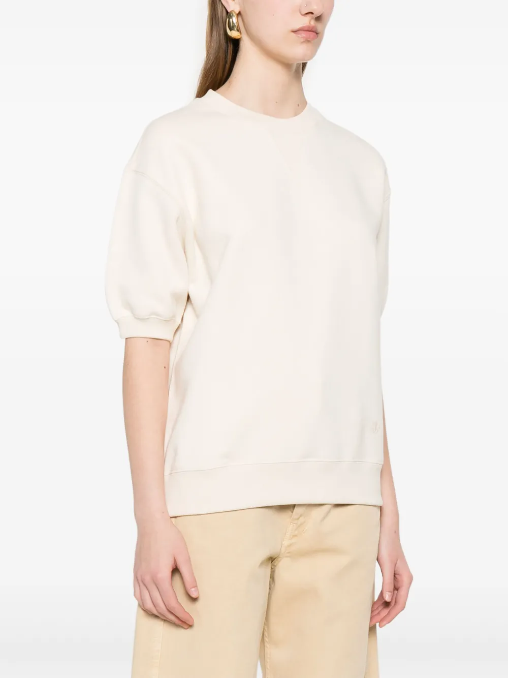 Jil Sander Katoenen T-shirt Beige