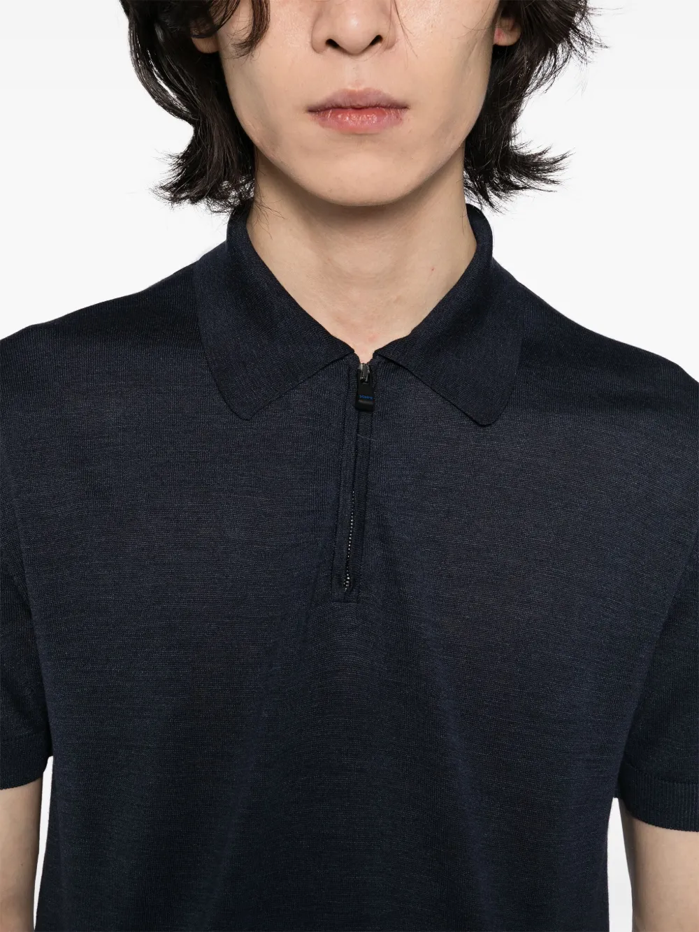 KITON SILK POLO SHIRT 