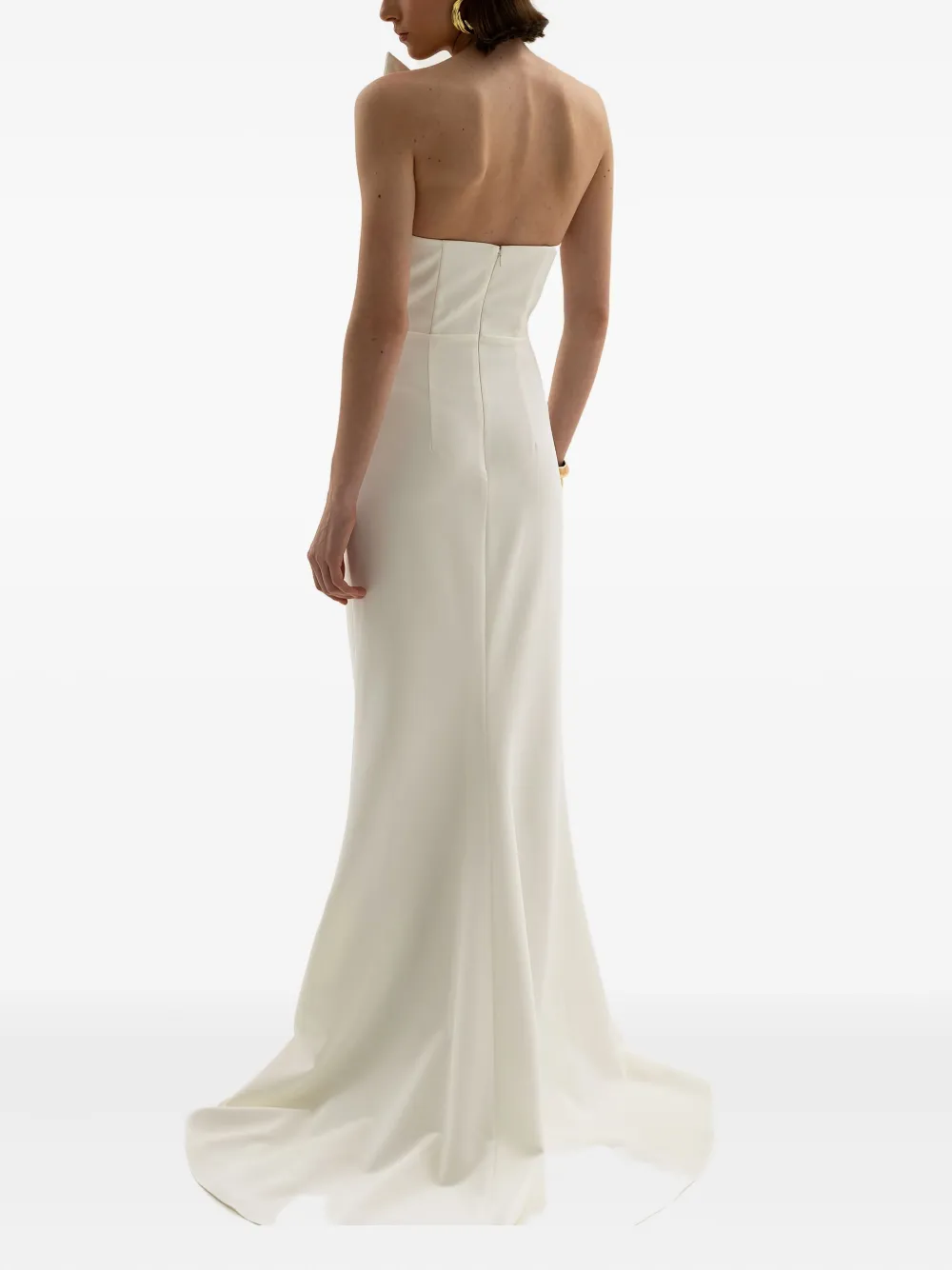  Moos Studio Asymmetric-neck Maxi Dress - White 