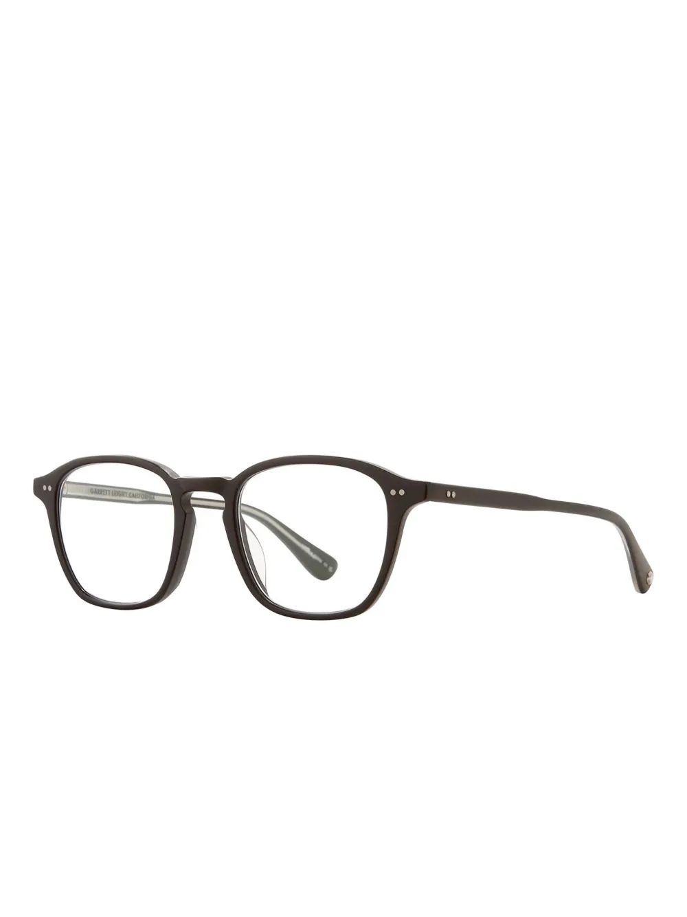 Garrett Leight Bril met vierkant montuur Zwart