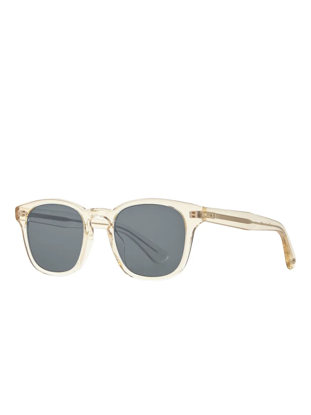 Garrett Leight Ace II zonnebril met vierkant montuur - Wit