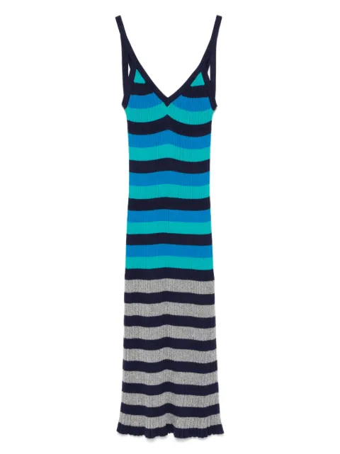 Sonia Rykiel فستان طويل مخطط