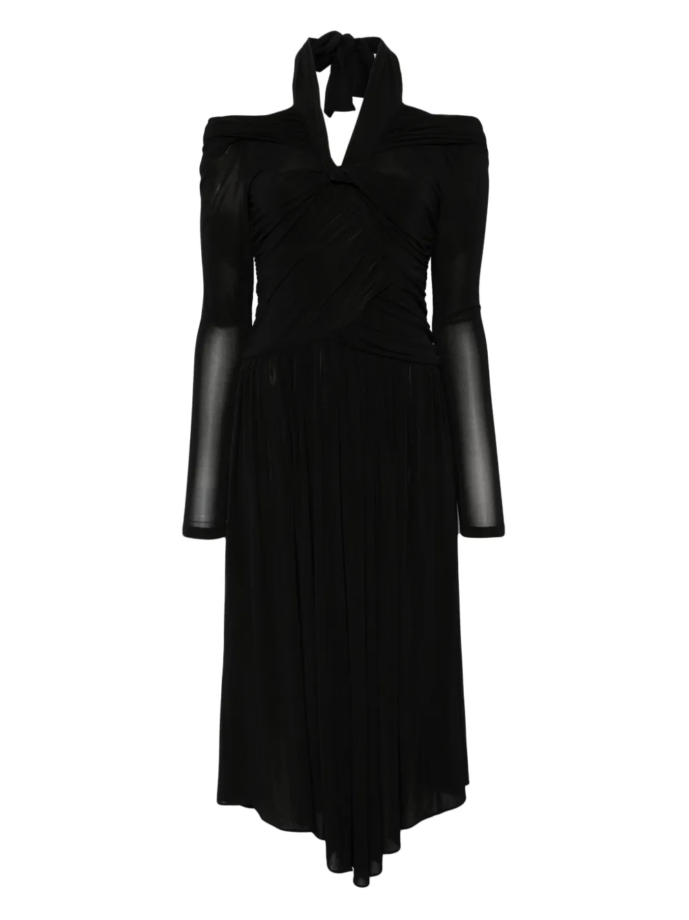ISABEL MARANT Valentine midi-jurk Zwart