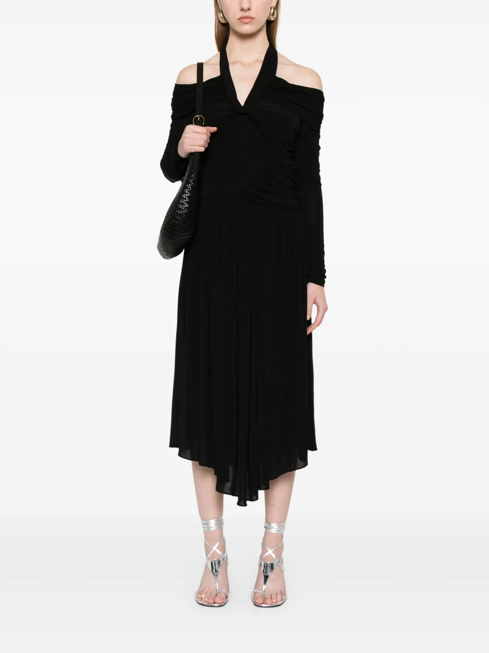 ISABEL MARANT Valentine midi-jurk - Zwart