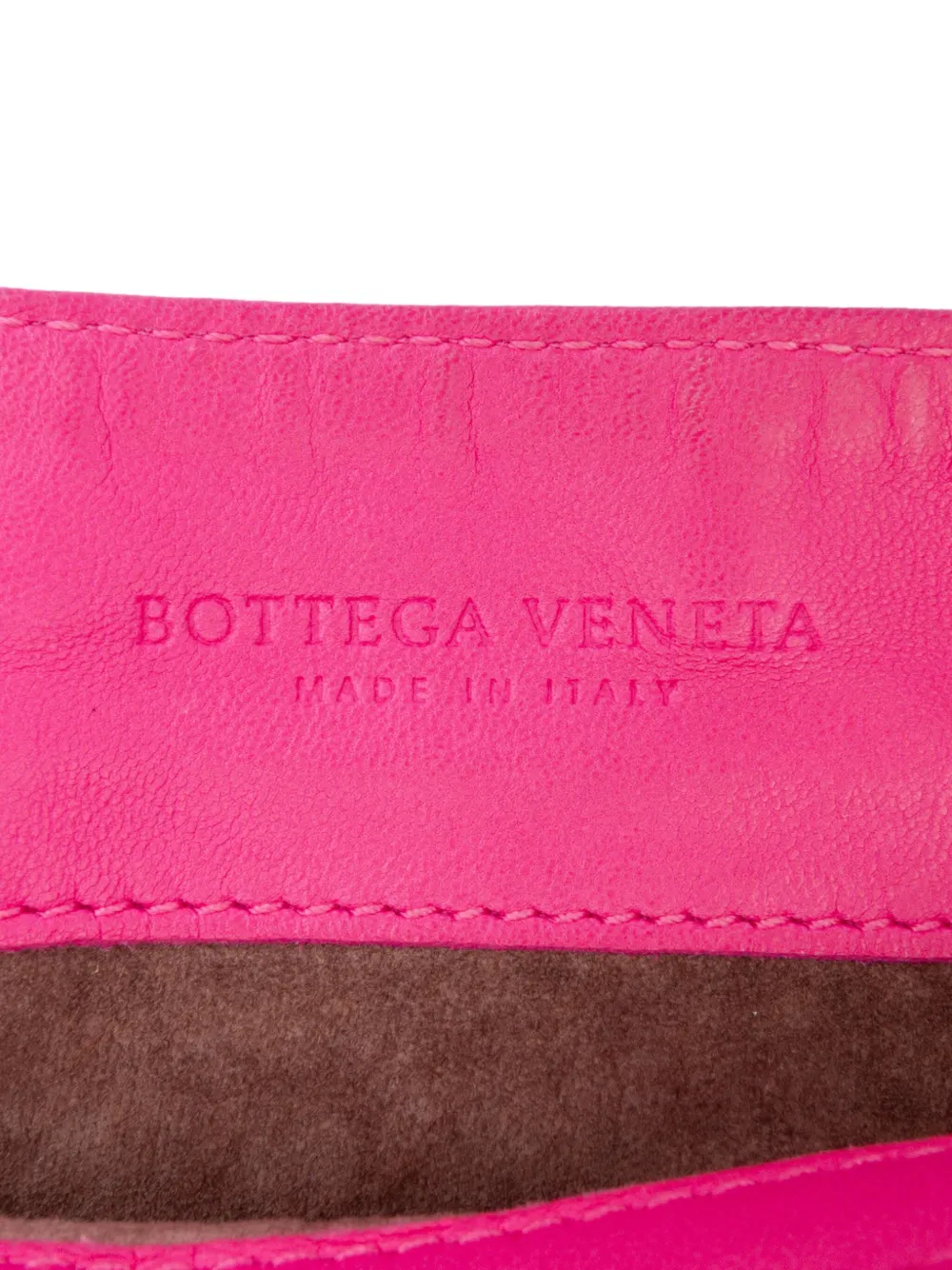 Pre-owned Bottega Veneta 2012-2024 Nappa Intrecciato Flap Crossbody Bag In Pink