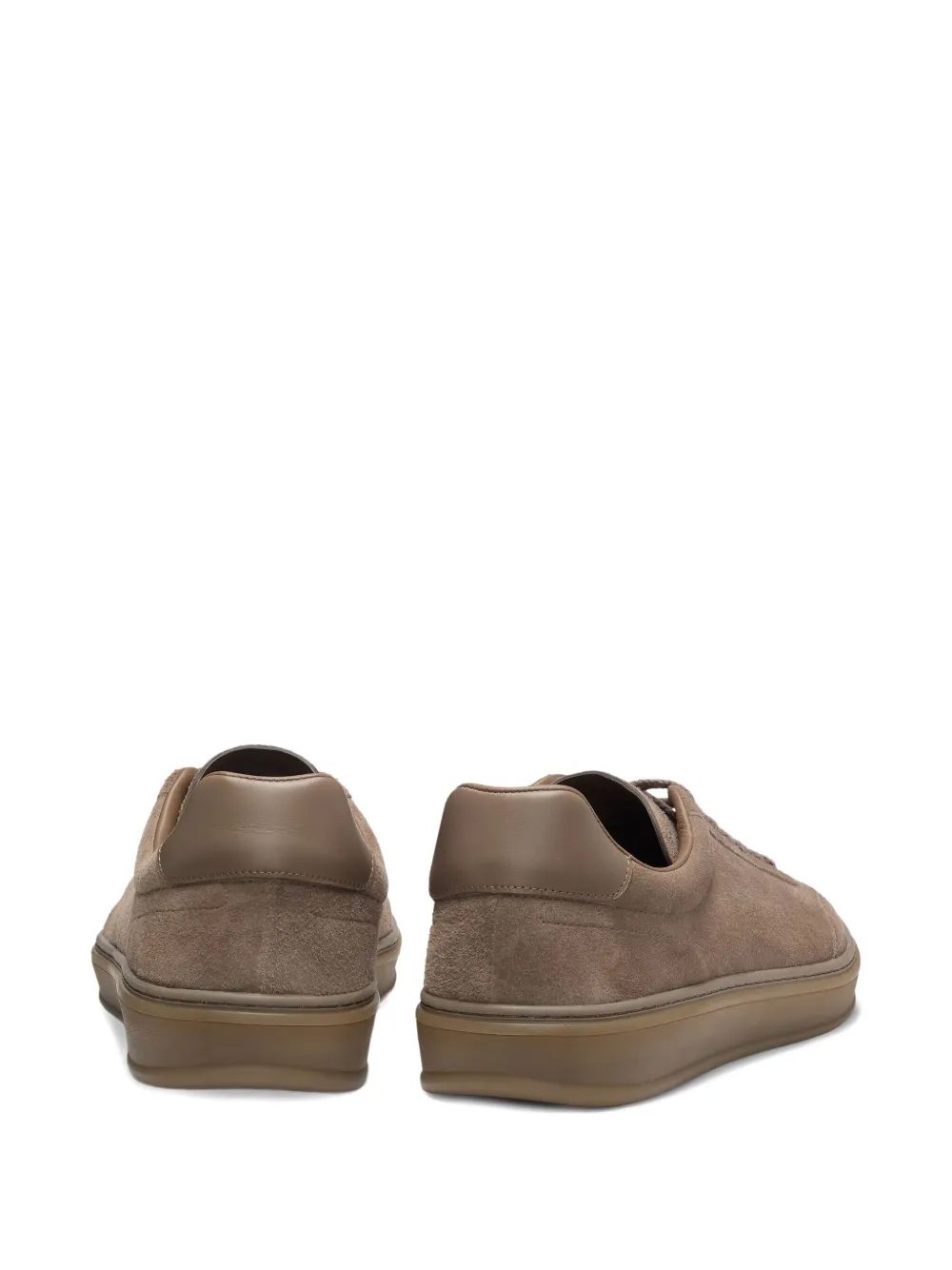 BOSS suede low-top sneakers Brown