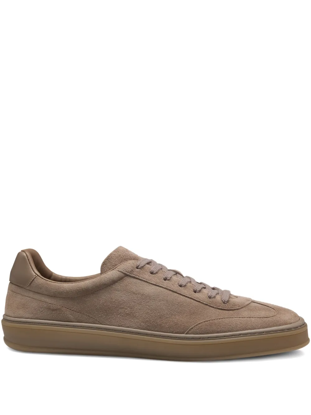 BOSS suede low-top sneakers Brown