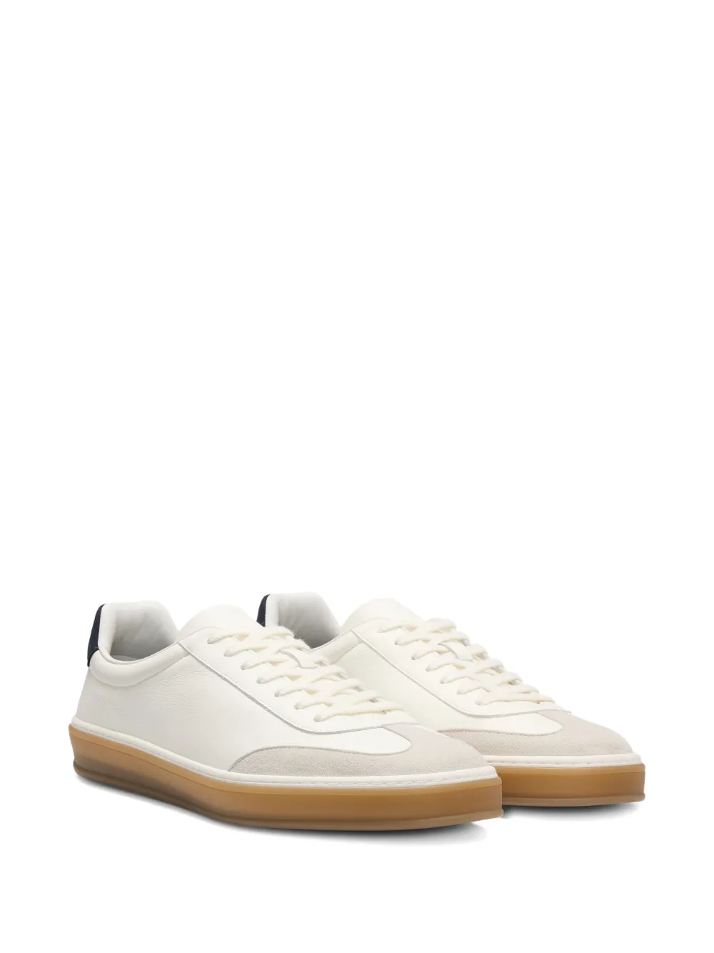 BOSS leather sneakers White