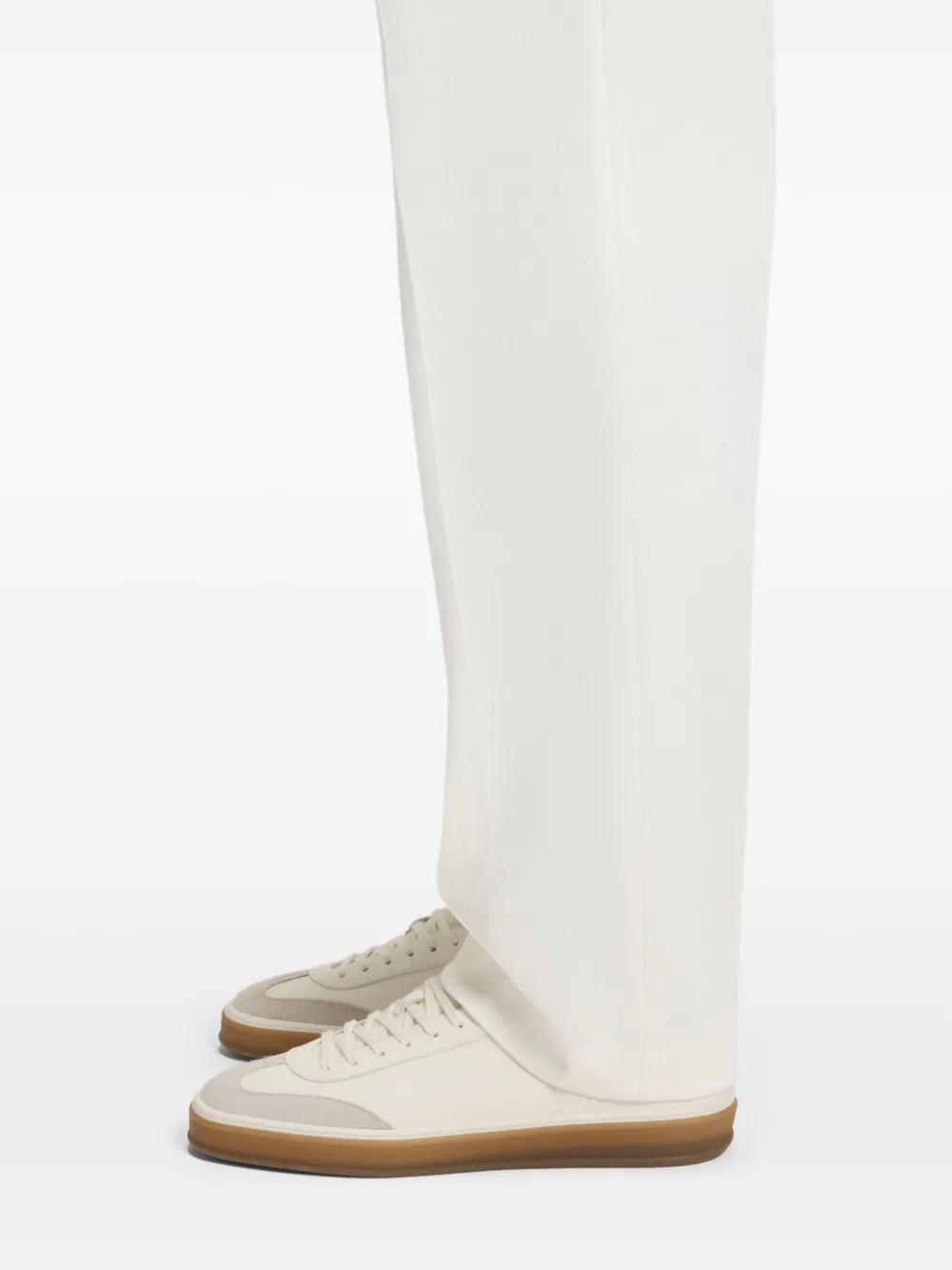 BOSS leather sneakers White