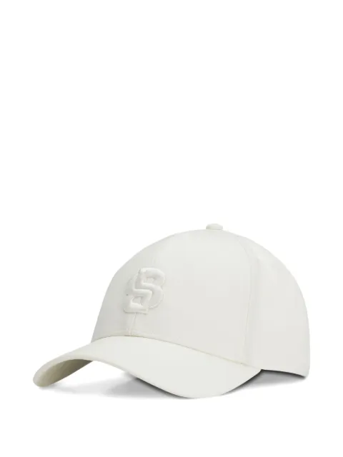 BOSS logo-embroidered cap 