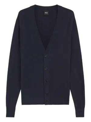 Jil Sander Vネック カーディガン | ブルー | FARFETCH JP