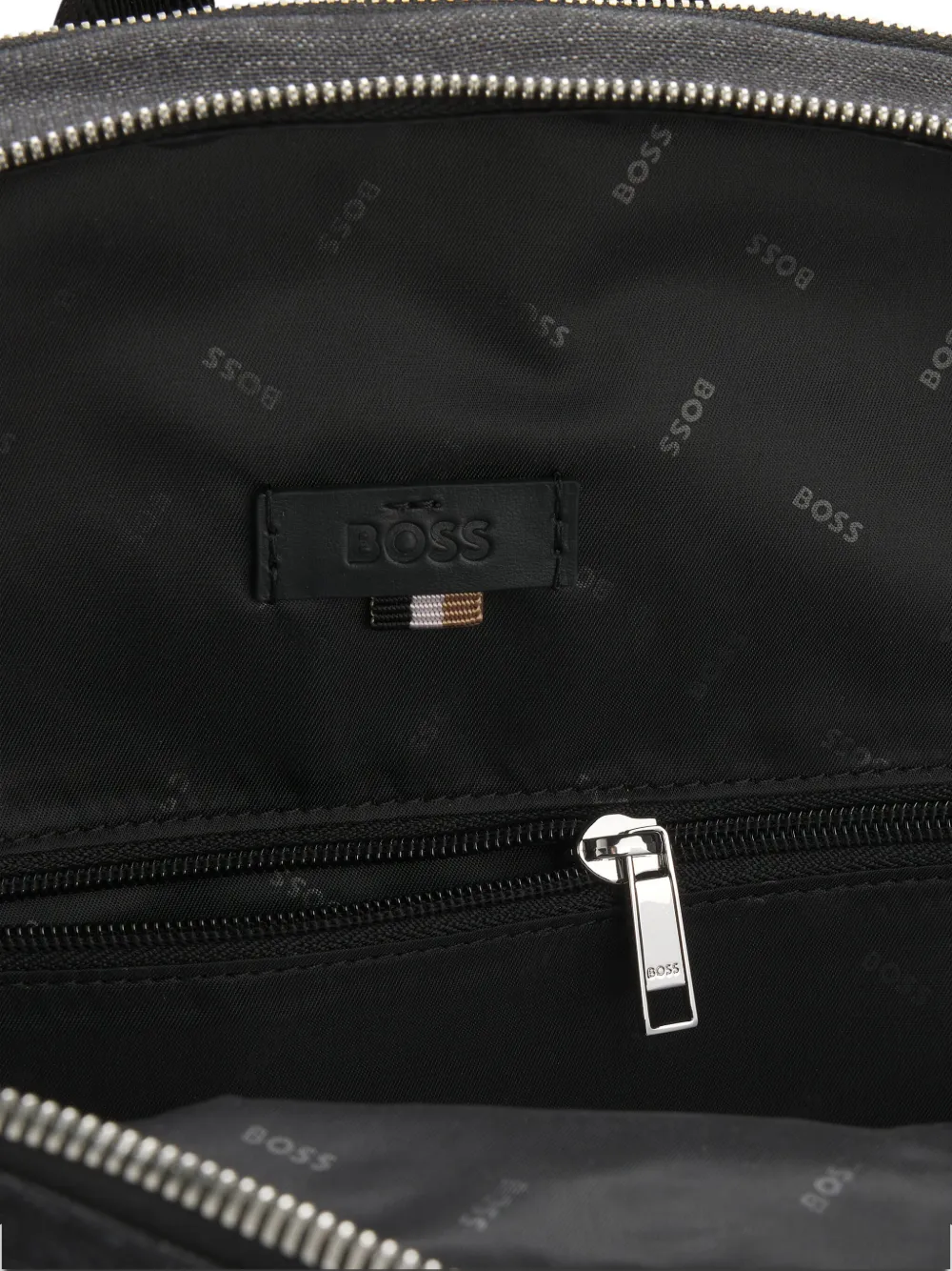 BOSS Rugzak met logo Grijs