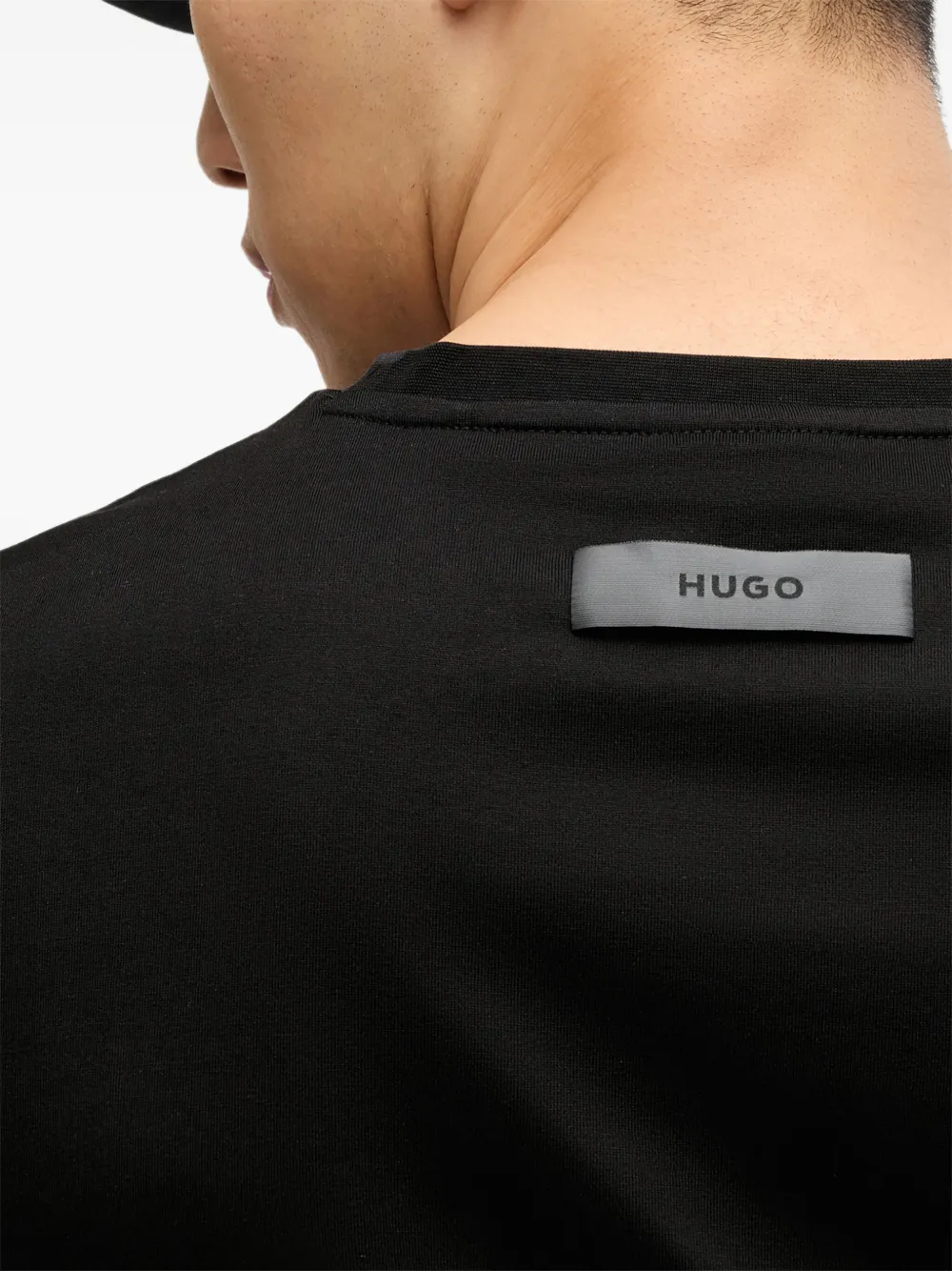 HUGO Getailleerd T-shirt 001 BLACK