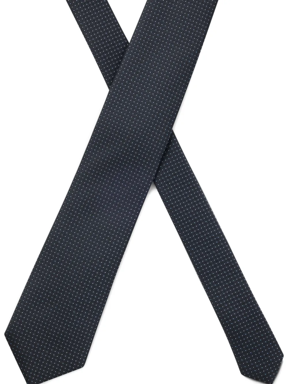 BOSS Stopdas met jacquard-patroon Blauw