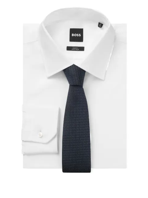 BOSS patterned-jacquard tie