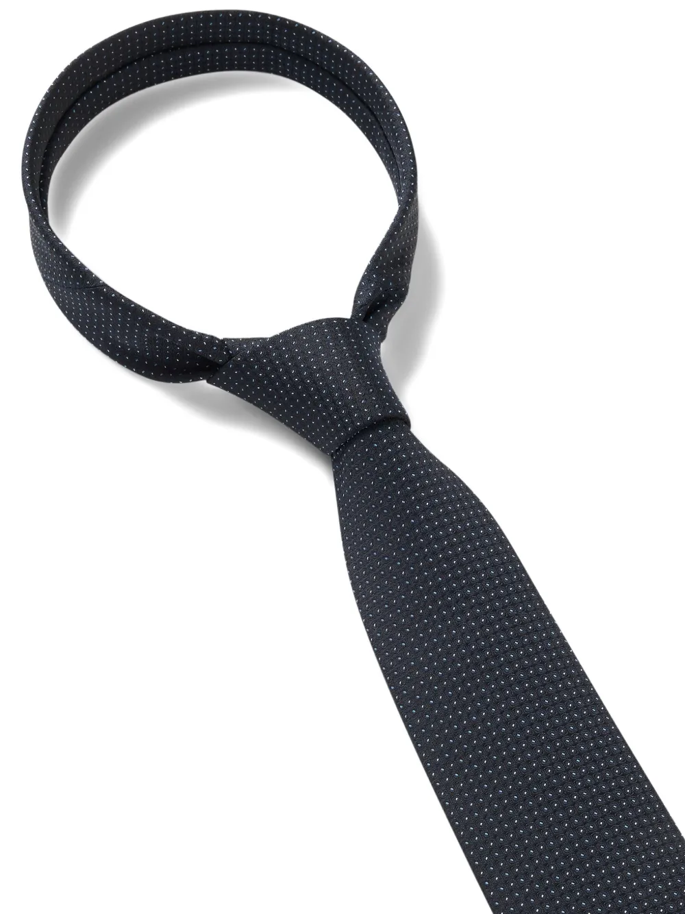 BOSS Stopdas met jacquard-patroon Blauw