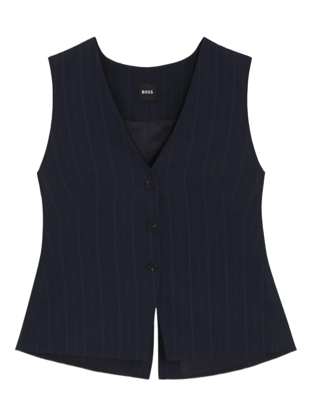 BOSS Gestreepte spencer Blauw