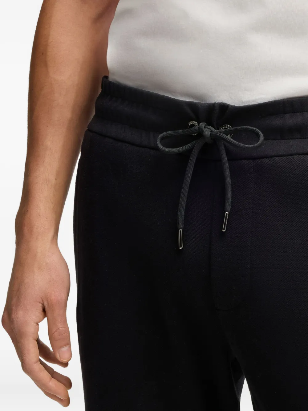 BOSS Trainingsbroek met gegraveerd logo Zwart