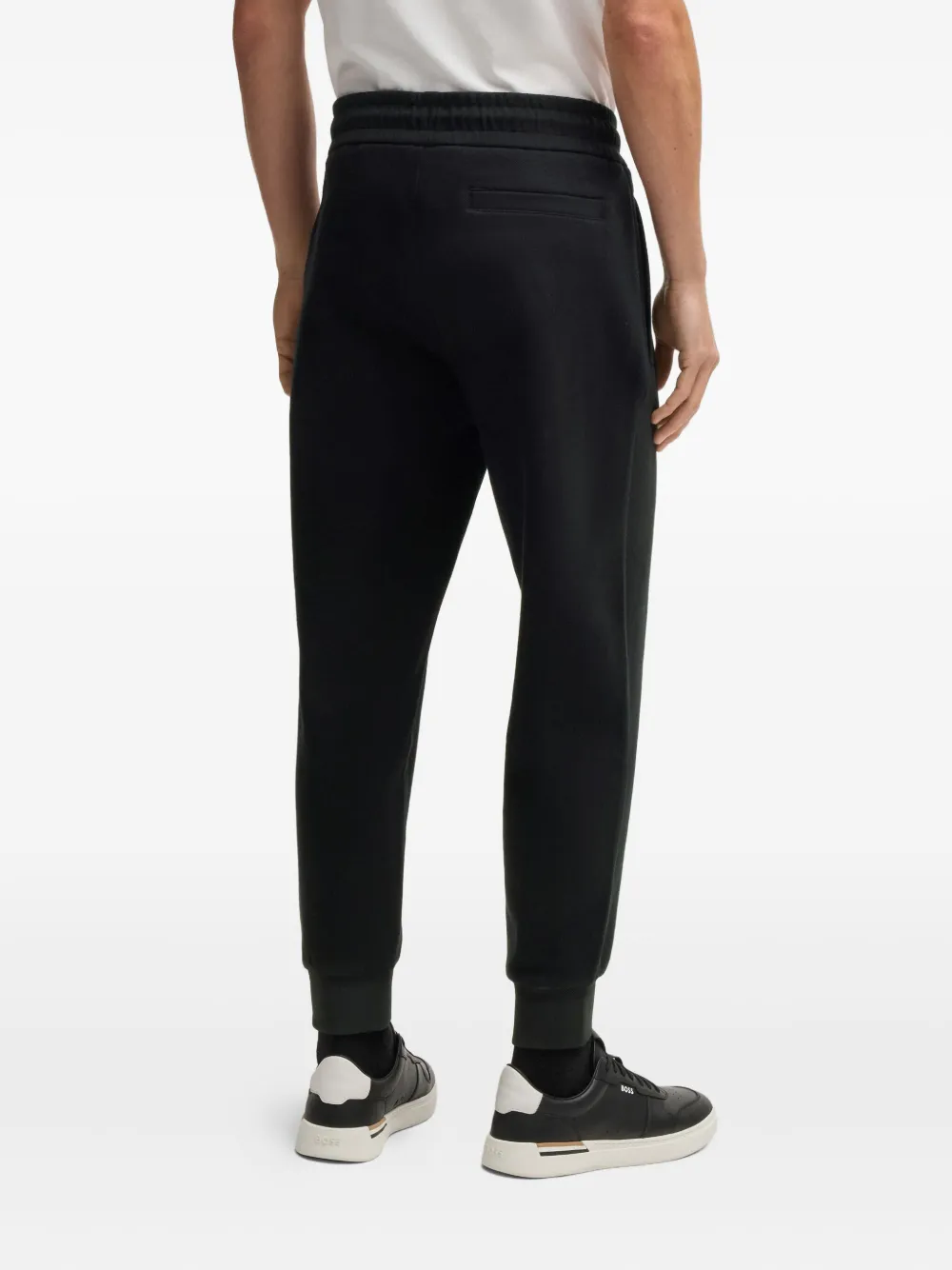 BOSS Trainingsbroek met gegraveerd logo Zwart