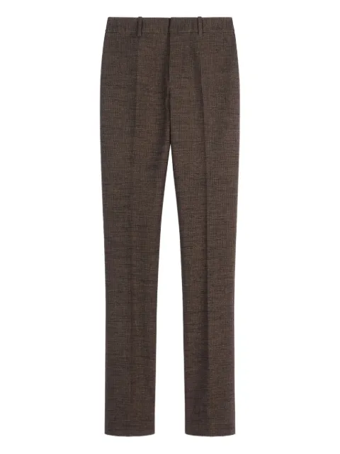 Tod's textured-weave trousers