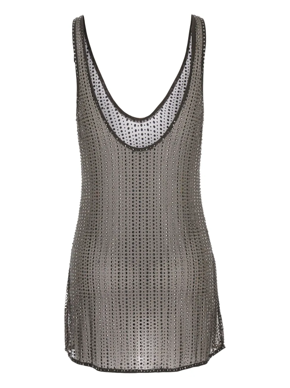 VENUJA stud-embellished mini dress - Grijs