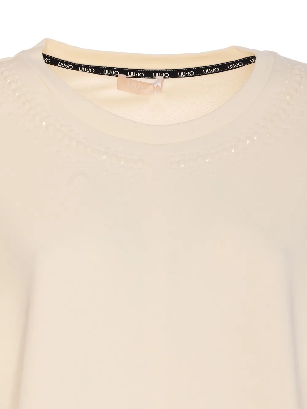 LIU JO Sweater met ronde hals Wit
