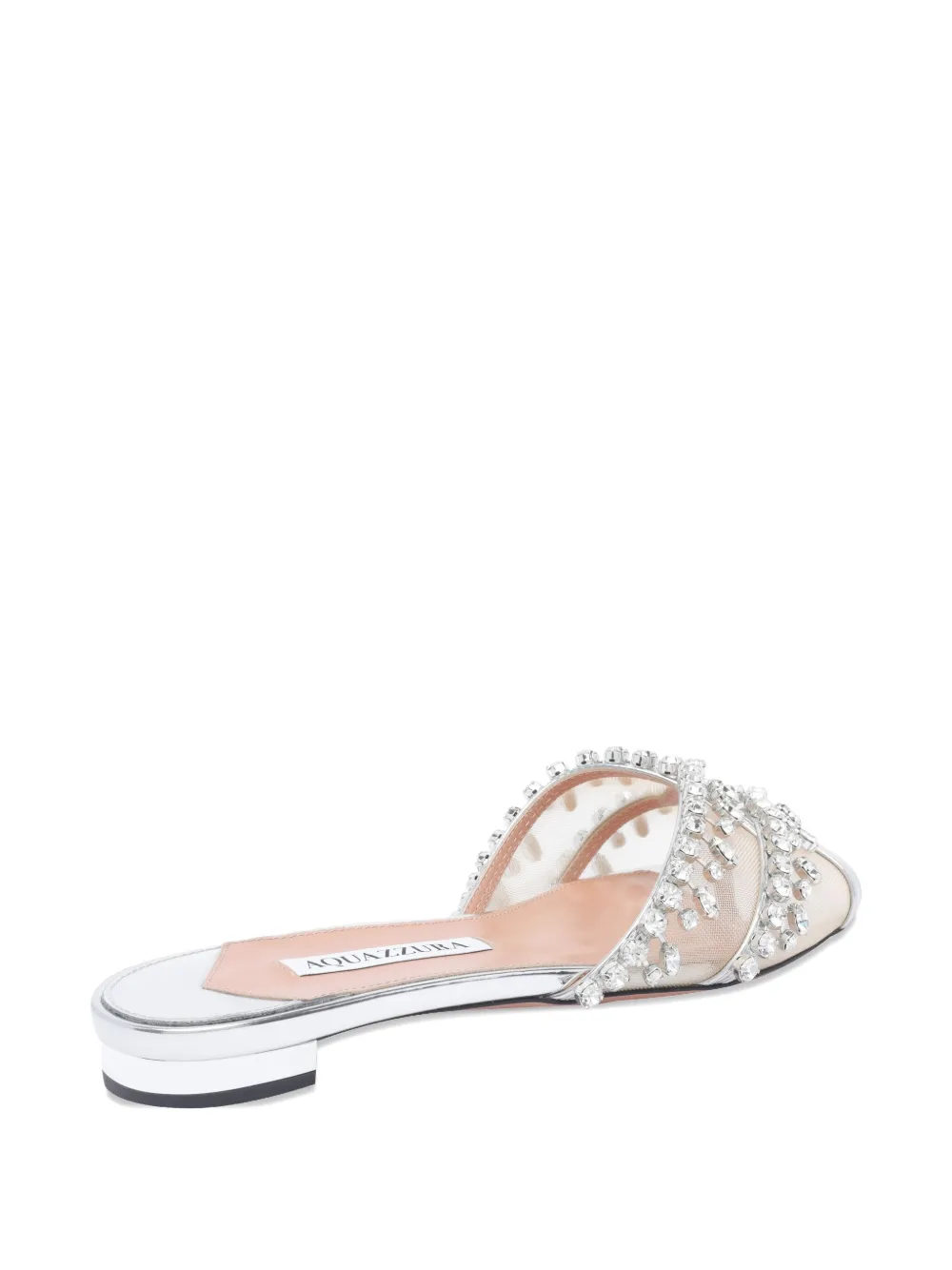 Aquazzura Temptation Crystal sandals Silver