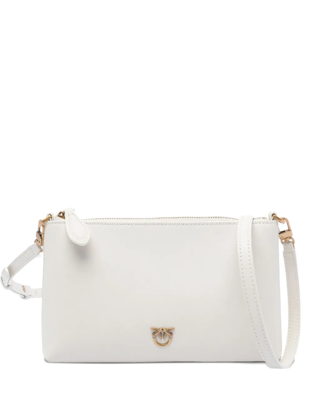 PINKO Horizontal Flat kleine crossbodytas Wit