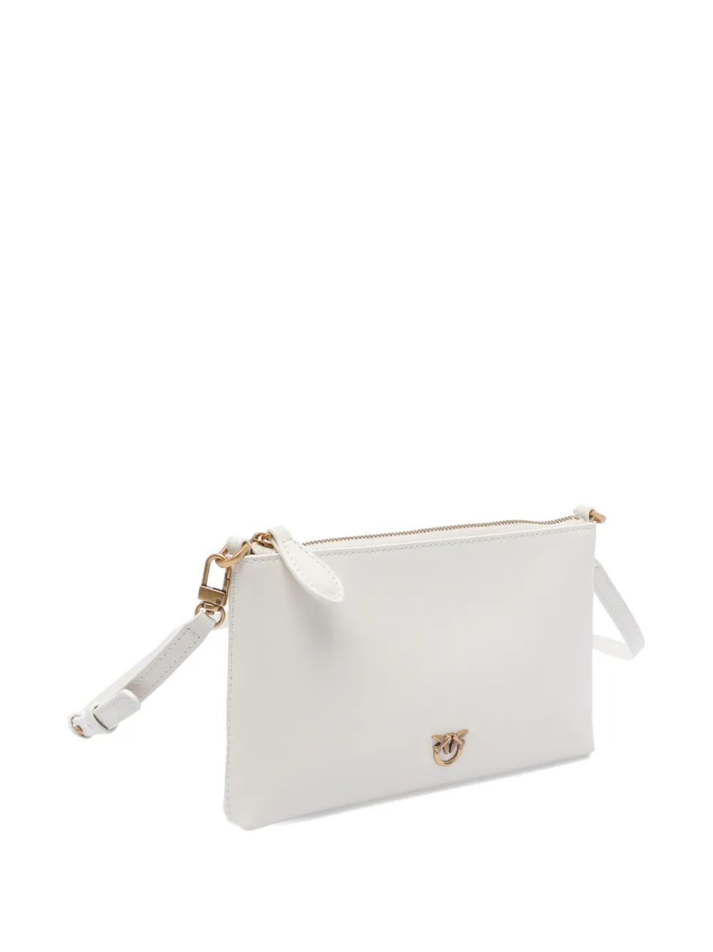 PINKO Horizontal Flat kleine crossbodytas Wit