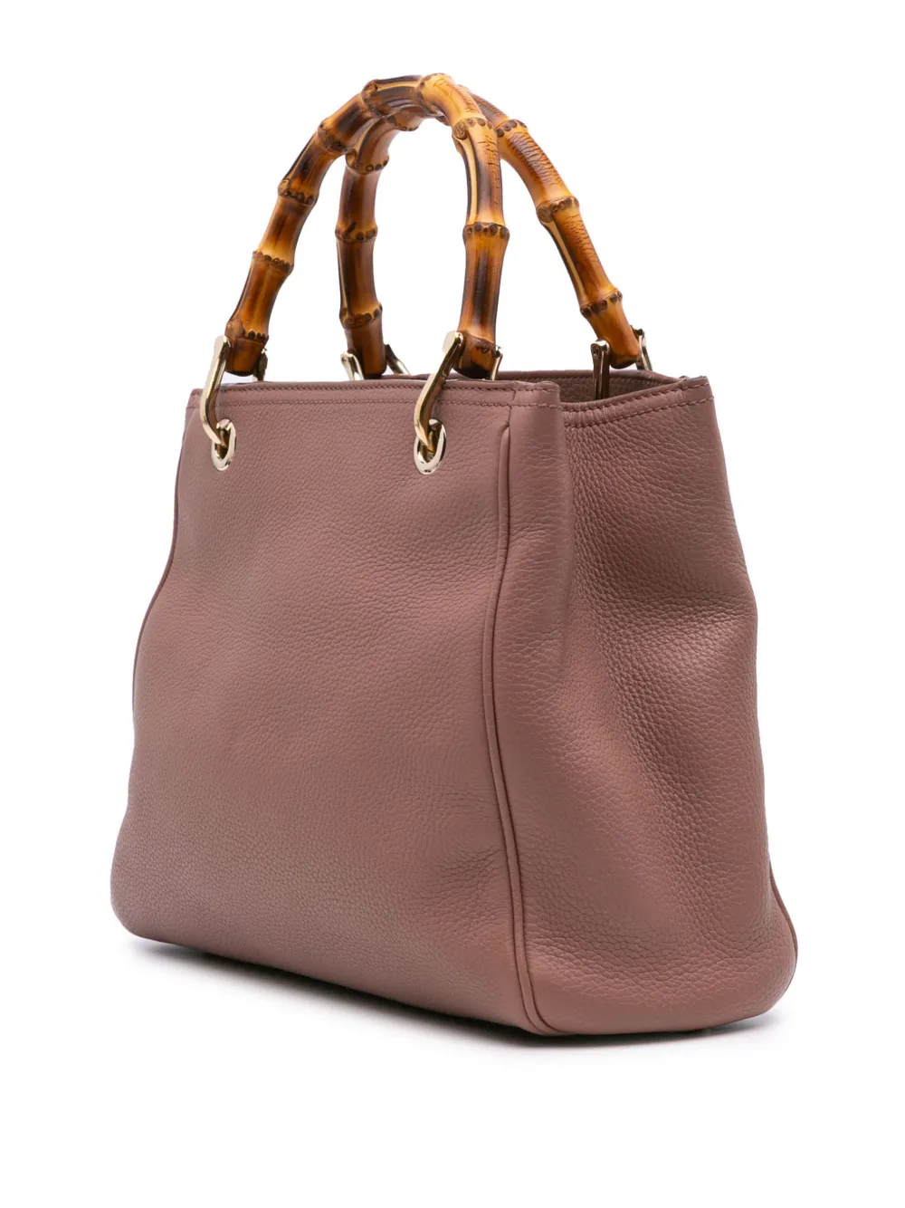Gucci Pre-Owned Borsa shopper piccola in pelle di vitello e bambù 2016-2024 | Borse | Image 2