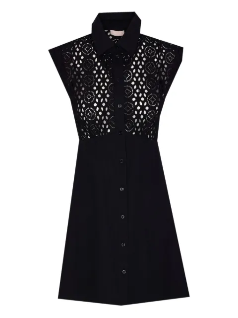 LIU JO vestido corto con bordado inglés