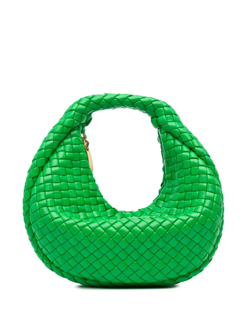 Bottega Veneta Pre-Owned mini sac porté épaule Padded Jodie en caoutchouc Intreccio (2012-2024) | vert | Image 1