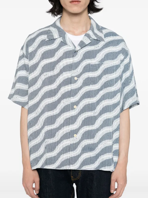 Visvim Copa Silk Shirt | Blue | FARFETCH