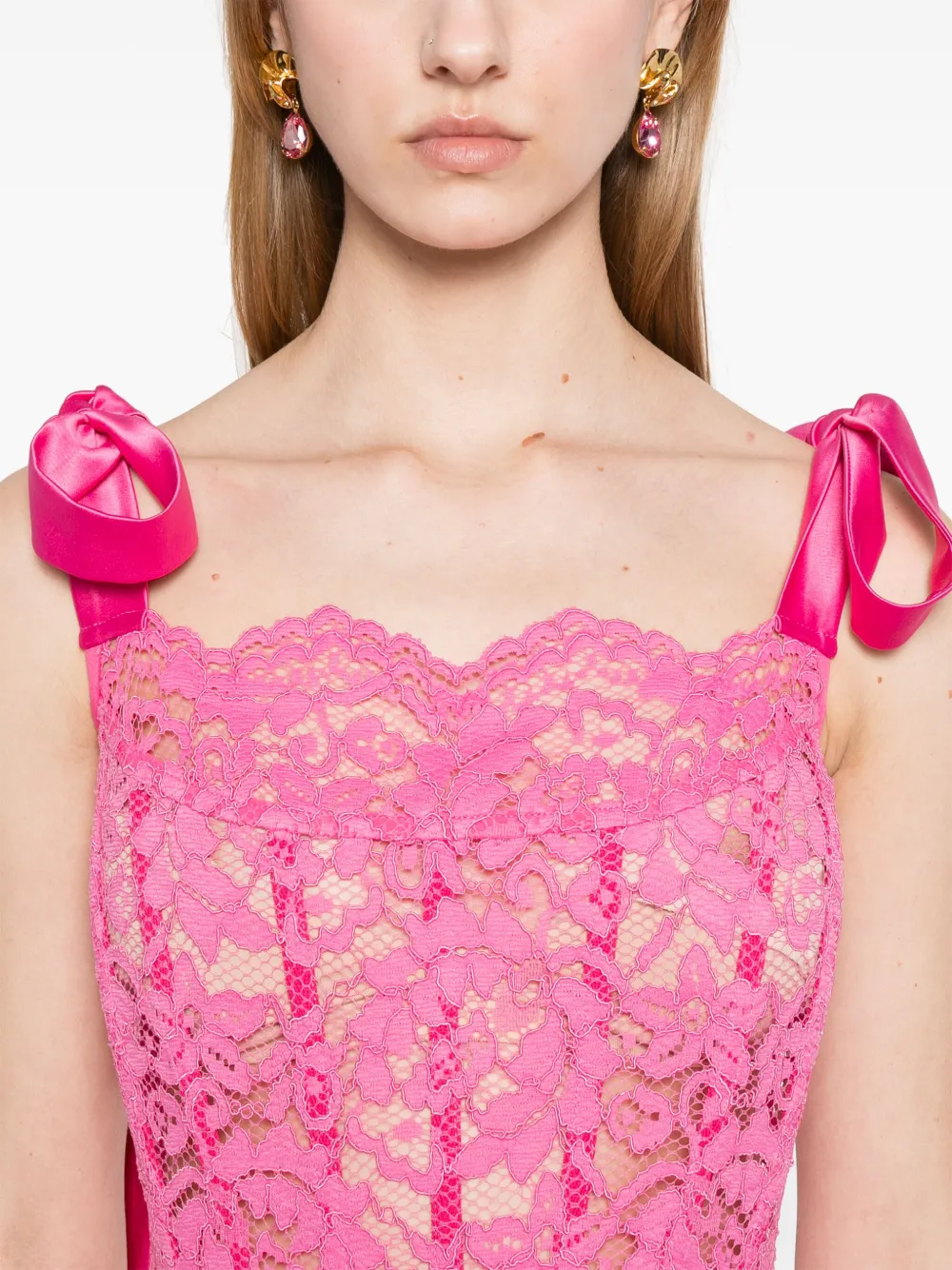 Atu Body Couture x Rue Ra mini-jurk met kant Roze