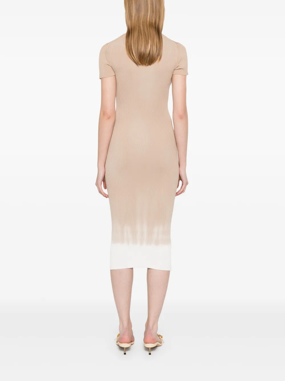 STAUD Colleen midi-jurk Beige